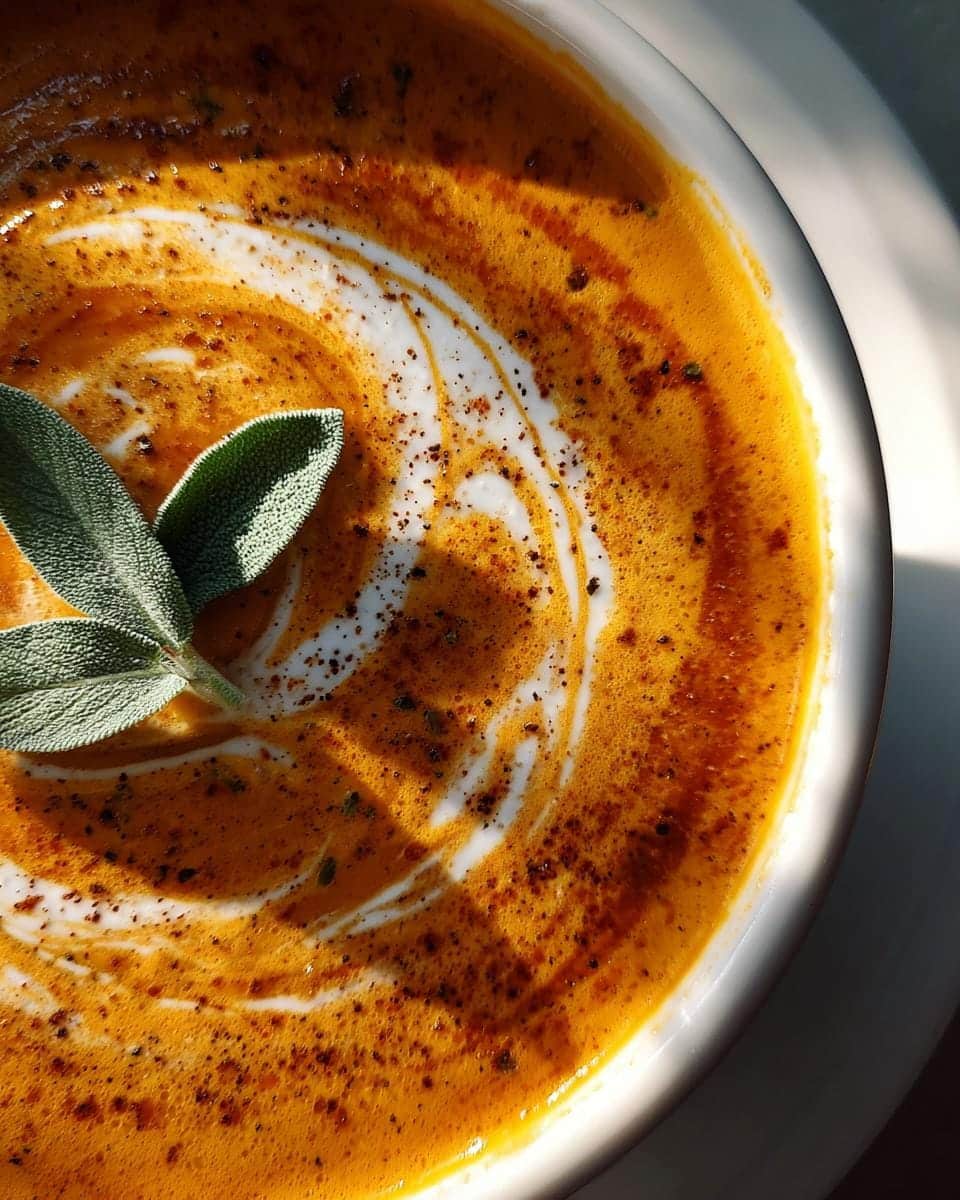 Creamy Roasted Pumpkin Soup: 3-Step Comfort in a Bowl 6 Creamy Roasted Pumpkin Soup with Coconut Milk and Sage - detail 2
