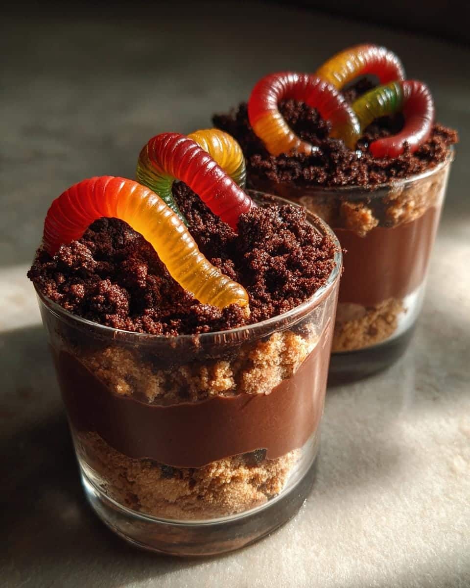 15-Minute Dirt Pudding Cups with Gummy Worms Kids Crave 7 Dirt Pudding Cups with Gummy Worms - detail 1
