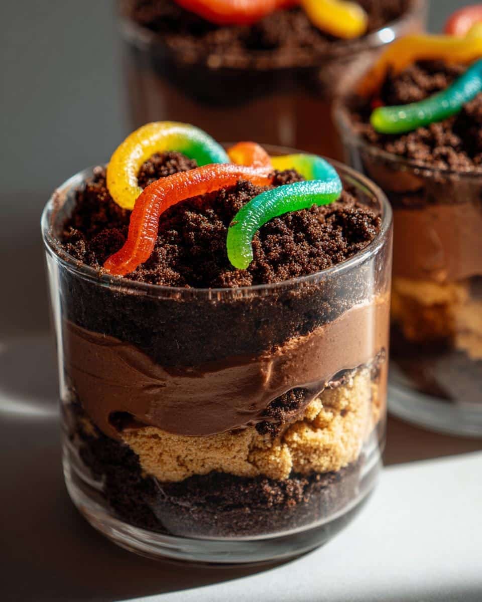 15-Minute Dirt Pudding Cups with Gummy Worms Kids Crave 9 Dirt Pudding Cups with Gummy Worms - detail 3