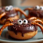 Snackably Spooky 10-Minute Donut Spiders Recipe 9 Donut Spiders