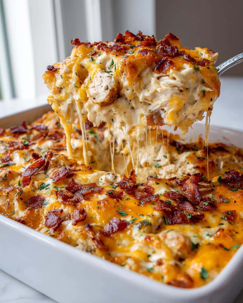 Easy Chicken Bacon Ranch Casserole. - detail 1