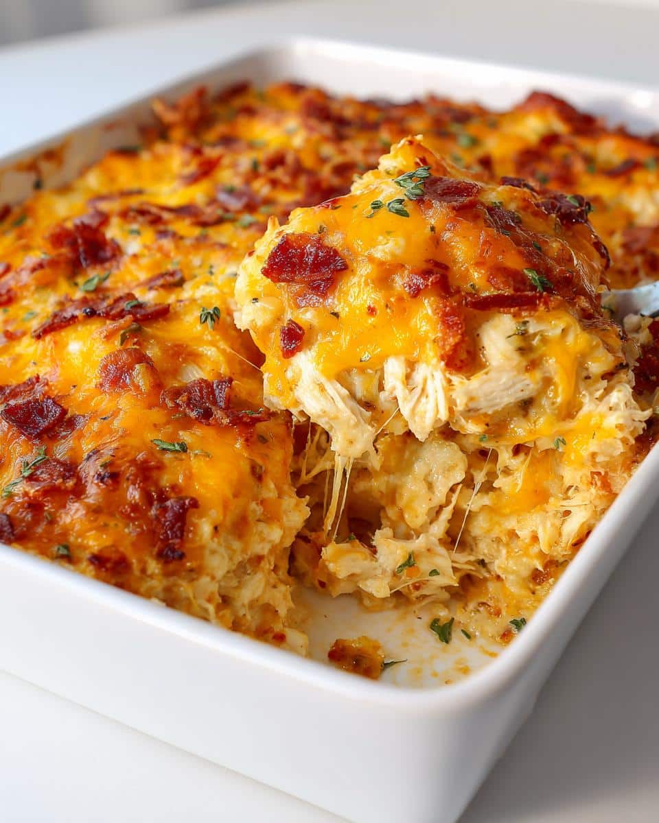Easy Chicken Bacon Ranch Casserole. - detail 2