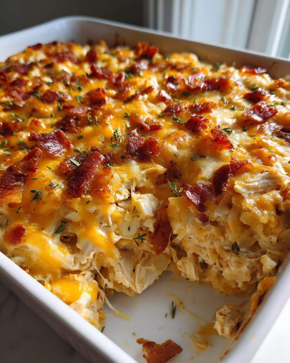 Easy Chicken Bacon Ranch Casserole. - detail 4