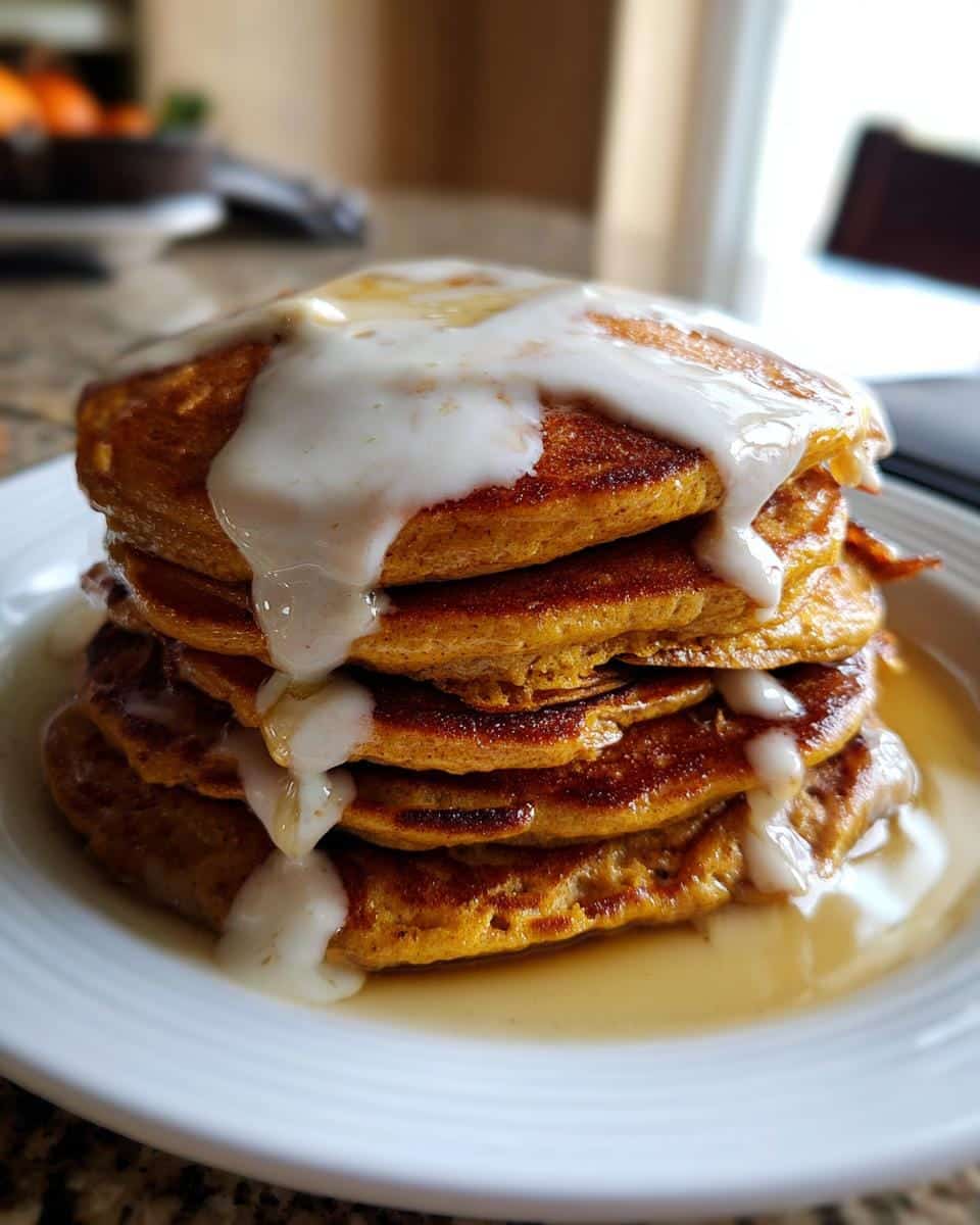 Fluffy Pumpkin Spice Pancakes: A Cozy 30-Minute Breakfast Bliss 6 Fluffy Pumpkin Spice Pancakes with Cinnamon Butter - detail 1