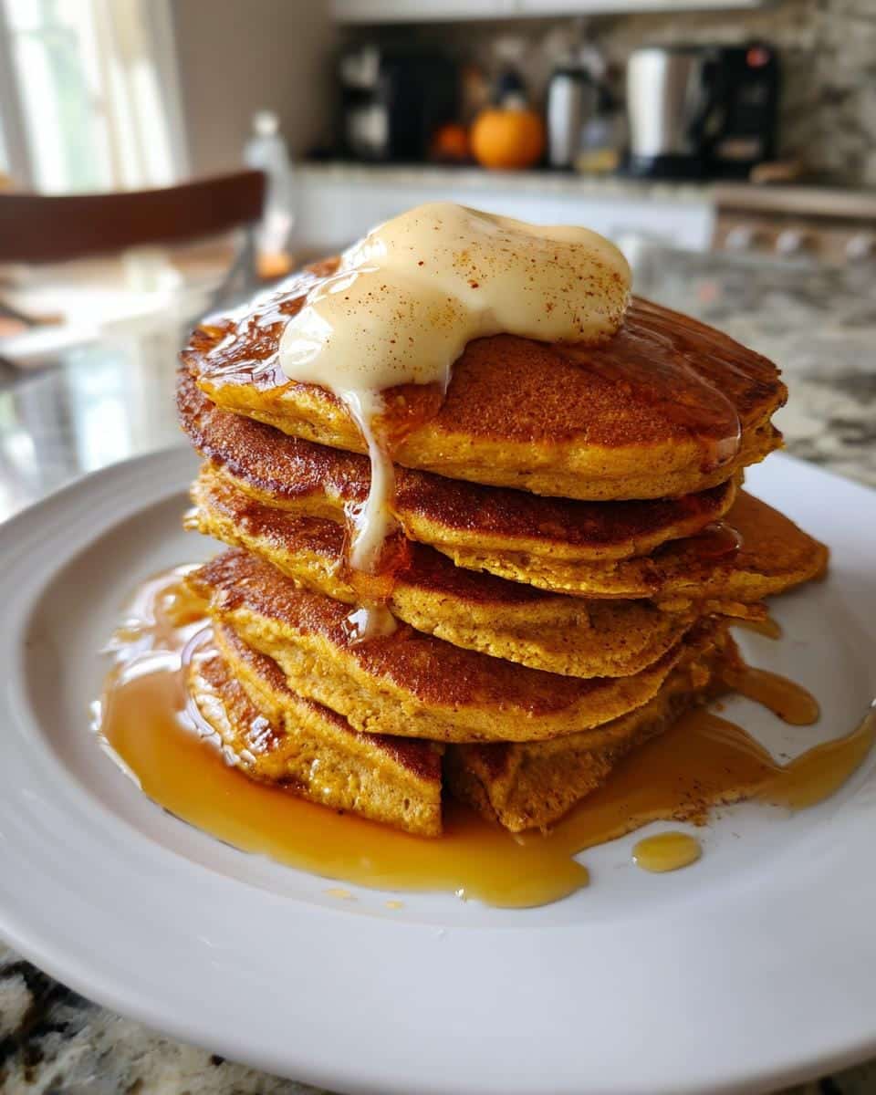 Fluffy Pumpkin Spice Pancakes: A Cozy 30-Minute Breakfast Bliss 8 Fluffy Pumpkin Spice Pancakes with Cinnamon Butter - detail 3