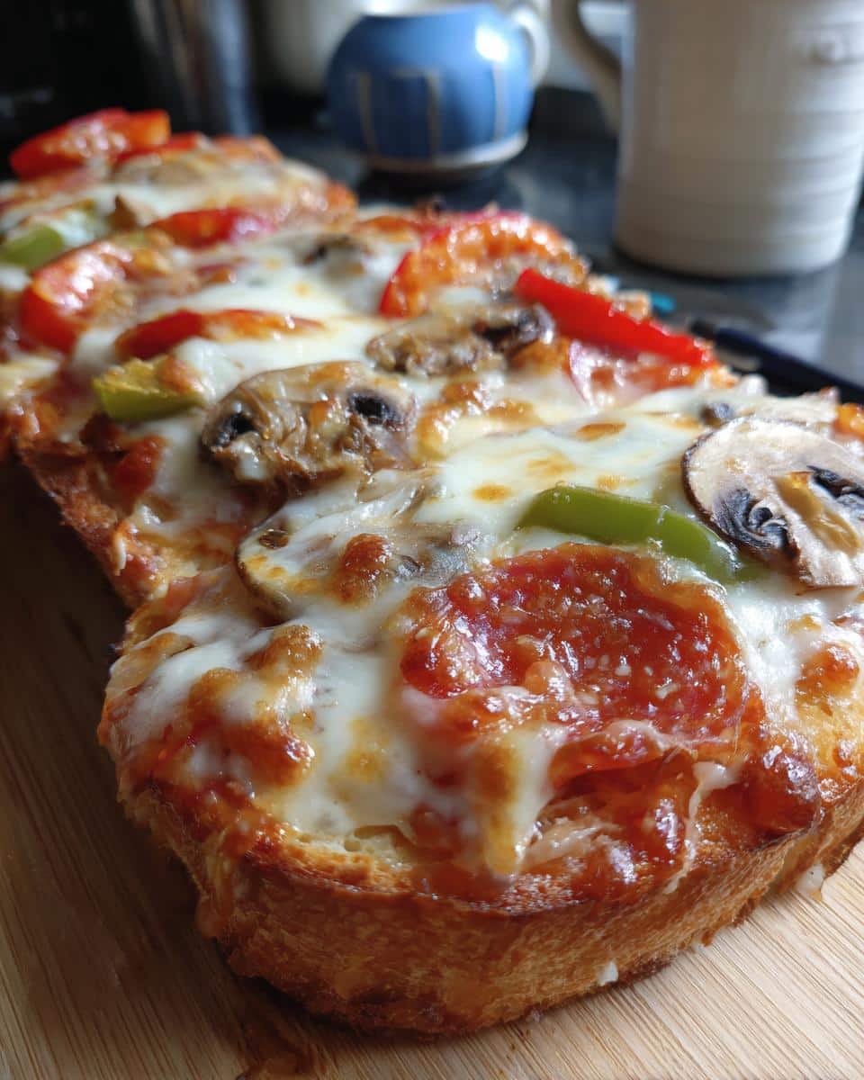 25-Minute French Bread Pizza - The Ultimate Cheesy Crunch 8 French Bread Pizza - detail 2