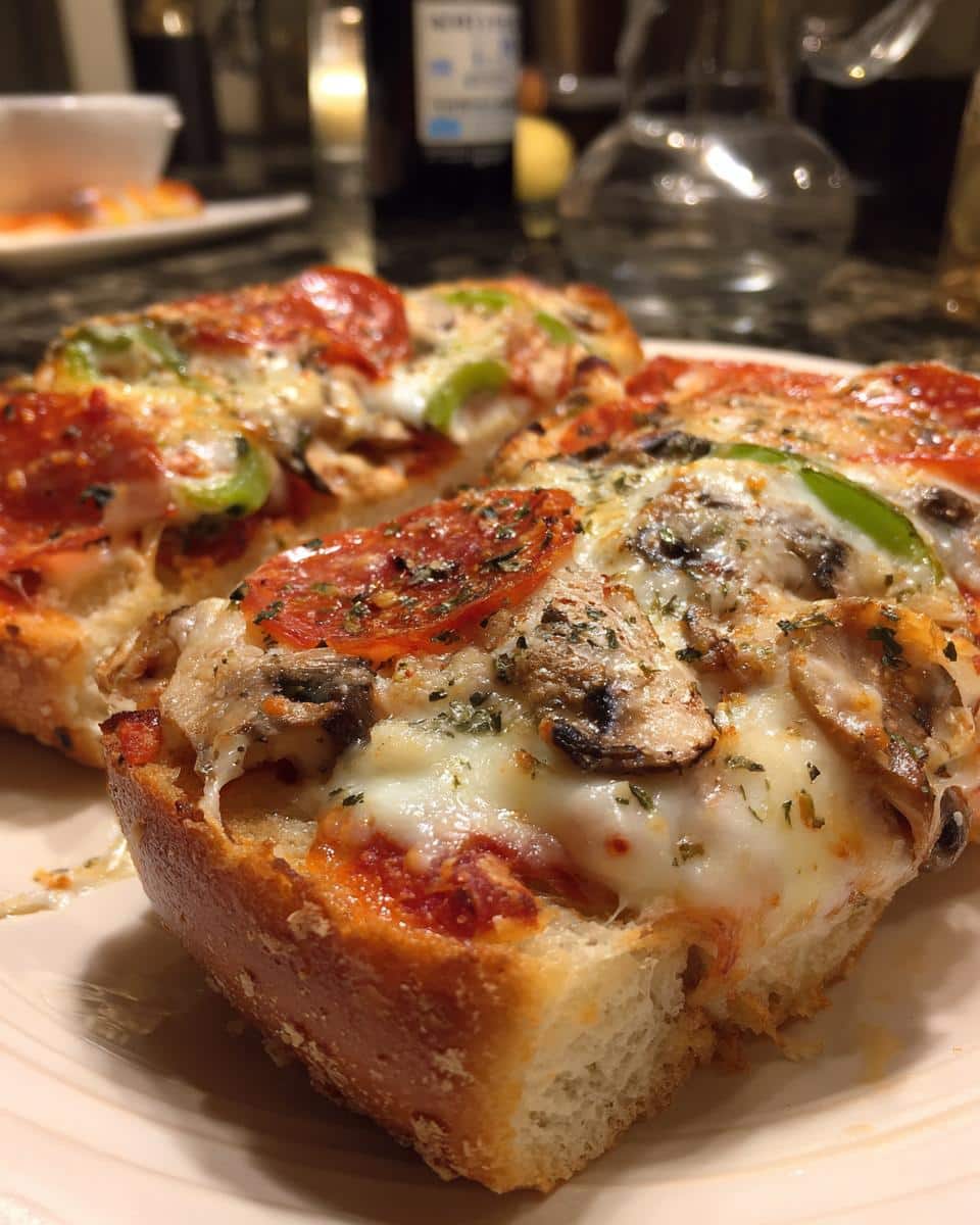 25-Minute French Bread Pizza - The Ultimate Cheesy Crunch 9 French Bread Pizza - detail 3