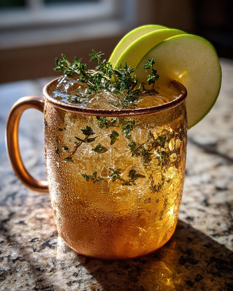 Divine 5-Min Ginger Apple Moscow Mule You'll Crave 10 Ginger Apple Moscow Mule with Fresh Thyme - detail 4
