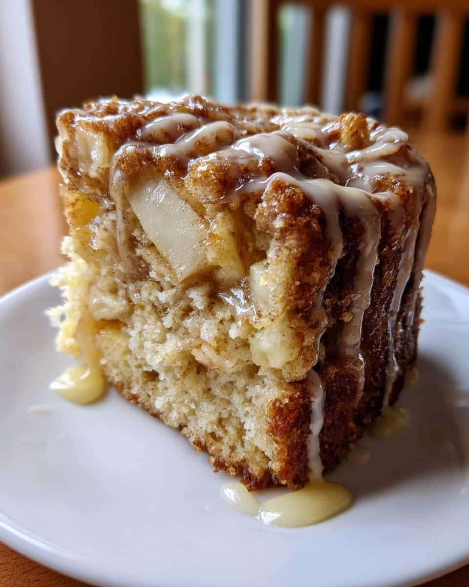 60-Minute Glazed Honeycrisp Apple Fritter Cake With Irresistible Drizzle 8 Glazed Honeycrisp Apple Fritter Cake with Cinnamon Drizzle - detail 2