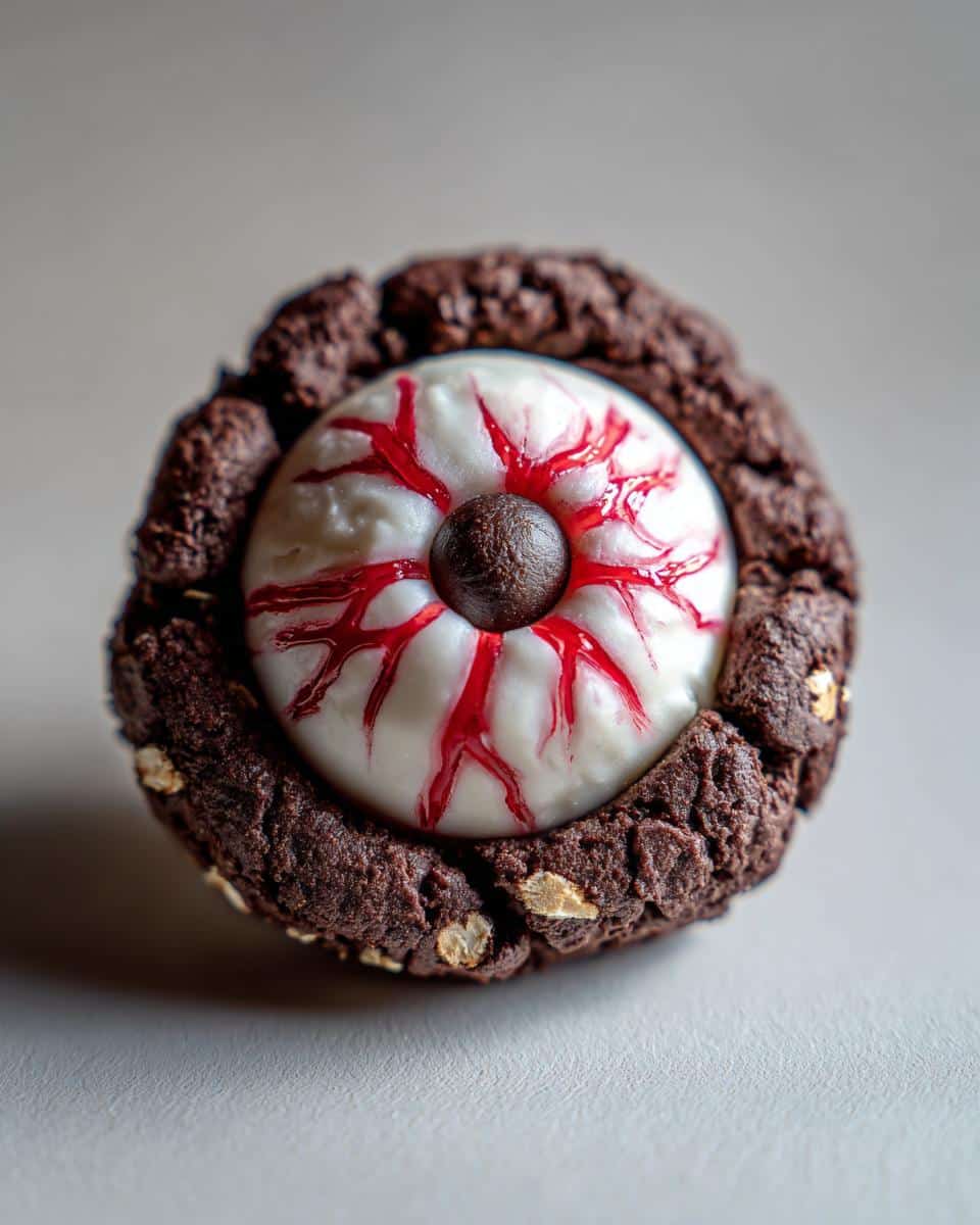 Halloween Eyeball No-Bake Cookies : in 20 Minutes 7 Halloween Eyeball No-Bake Cookies. - detail 1