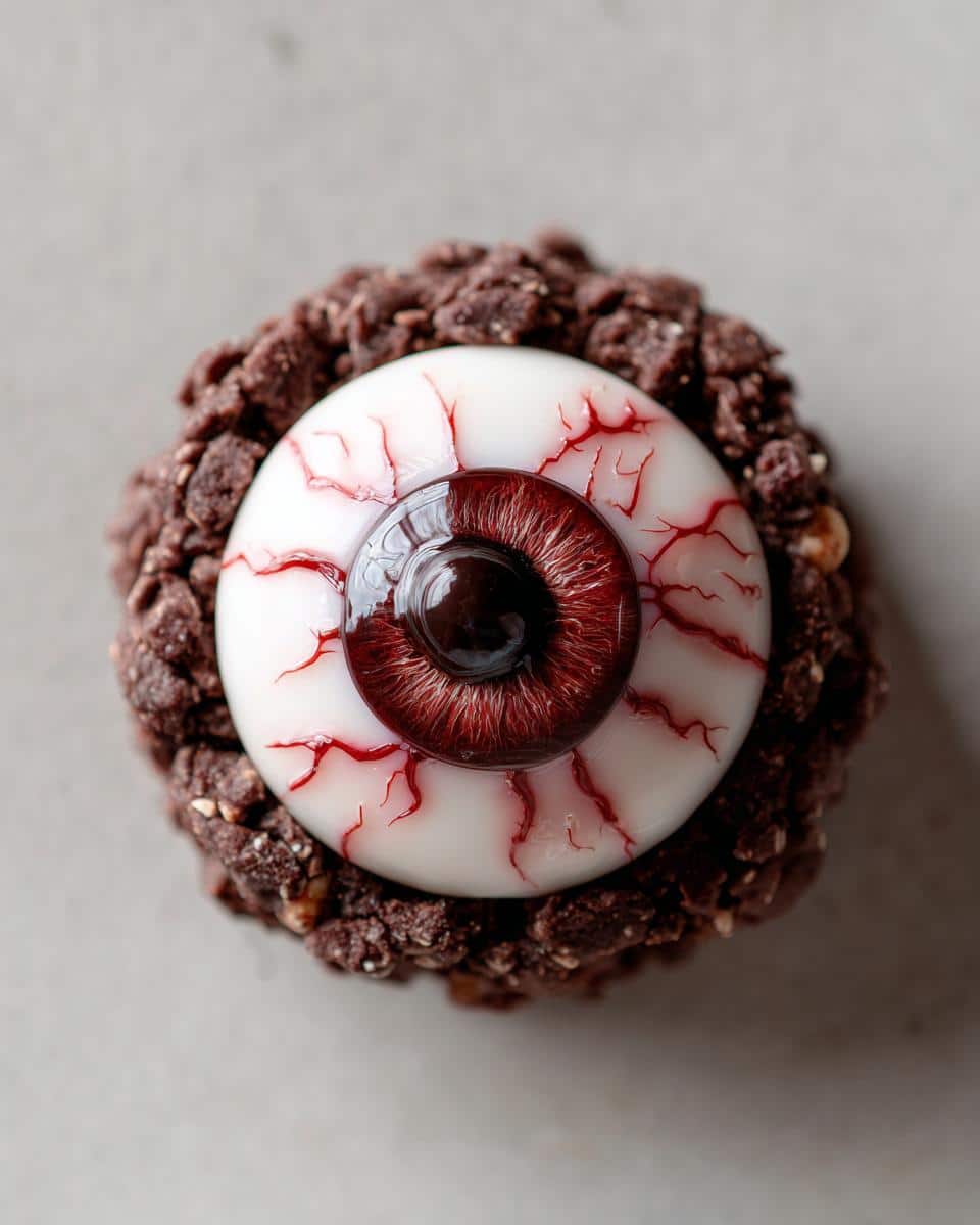 Halloween Eyeball No-Bake Cookies : in 20 Minutes 10 Halloween Eyeball No-Bake Cookies. - detail 4