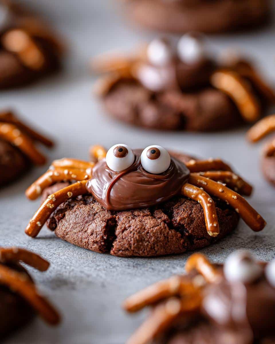 Halloween Spider Cookies. - detail 2