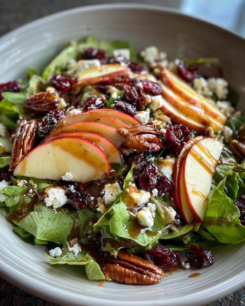 Irresistible Harvest Salad with Apples in Just 20 Minutes 4 Harvest Salad with Apples, Pecans, and Maple Vinaigrette - detail 1
