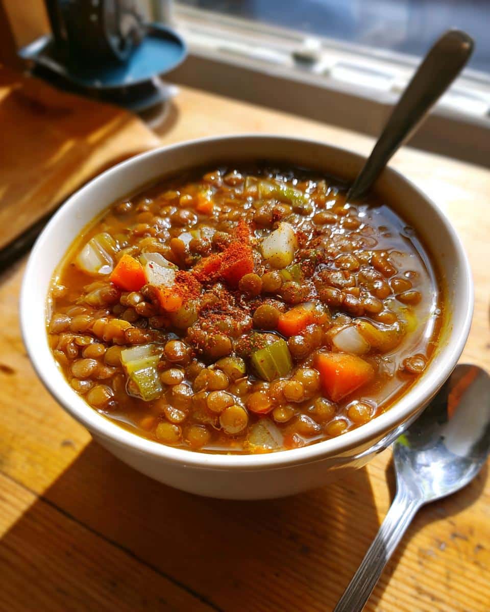 Hearty Lentil and Vegetable Soup: 5-Star Smoky Comfort in 45 Minutes 6 Hearty Lentil and Vegetable Soup with Smoked Paprika - detail 2