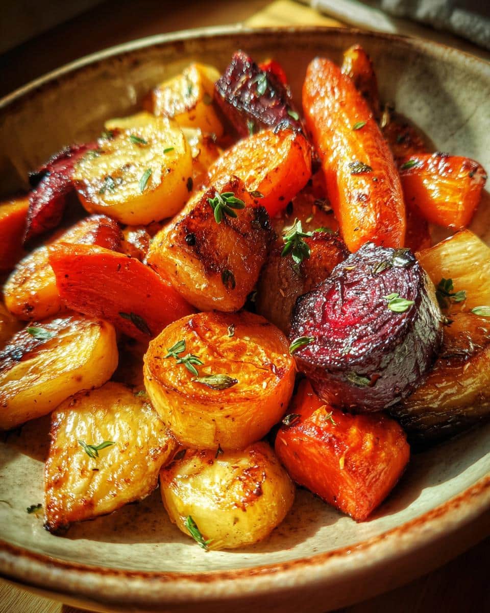 Irresistible Honey Roasted Root Vegetables in 30 Minutes 6 Honey Roasted Root Vegetables with Thyme - detail 2