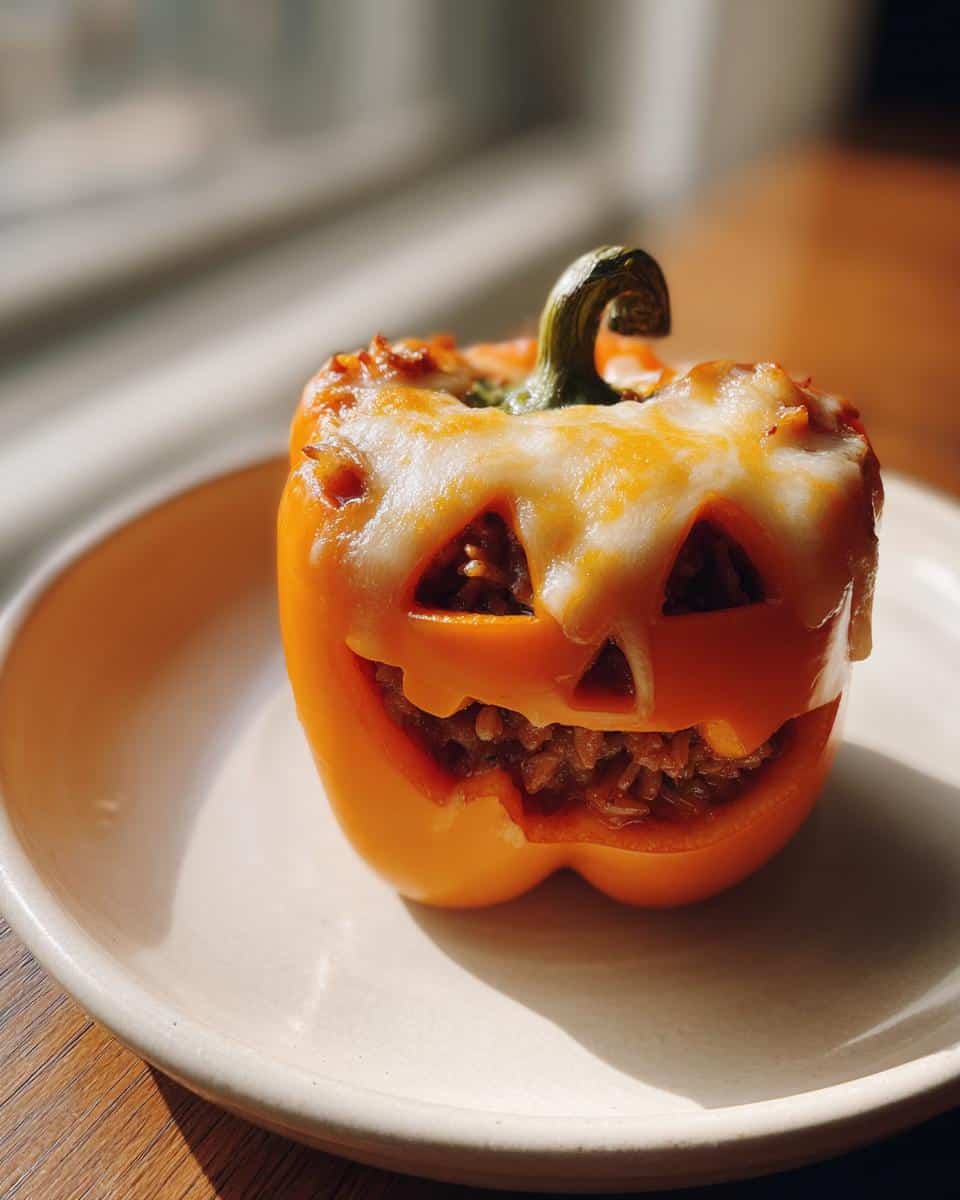 Irresistible Jack-o'-Lantern Stuffed Bell Peppers: 4 Spooky Secrets 10 Jack-o'-Lantern Stuffed Bell Peppers - detail 4