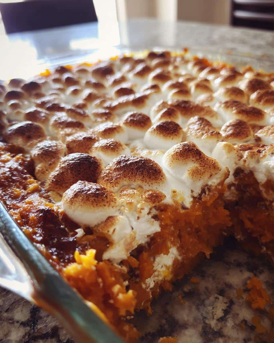 1 Amazing Loaded Sweet Potato Casserole with Marshmallows Magic 8 Loaded Sweet Potato Casserole with Marshmallows - detail 2