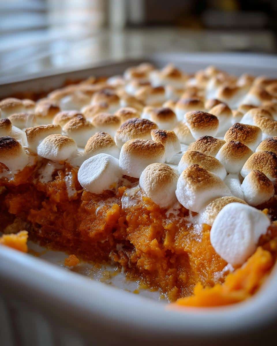 1 Amazing Loaded Sweet Potato Casserole with Marshmallows Magic 9 Loaded Sweet Potato Casserole with Marshmallows - detail 3