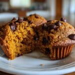 120-Calorie Pumpkin Chocolate Chip Muffins: Ridiculously Moist 9 Low Calorie Pumpkin Chocolate Chip Muffins.