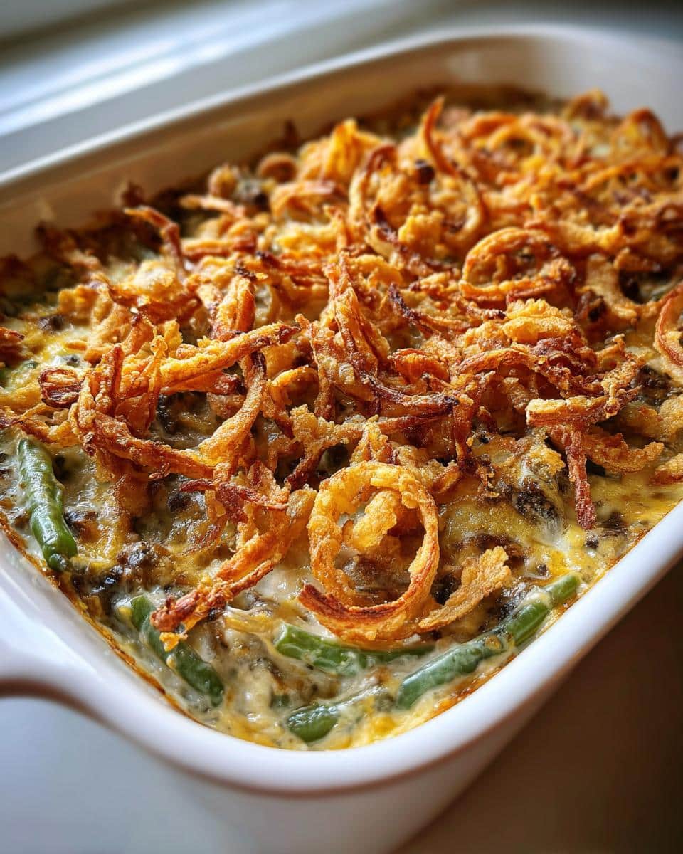 20-Minute Make-Ahead Thanksgiving Green Bean Casserole Bliss 7 Make-Ahead Thanksgiving Green Bean Casserole - detail 2