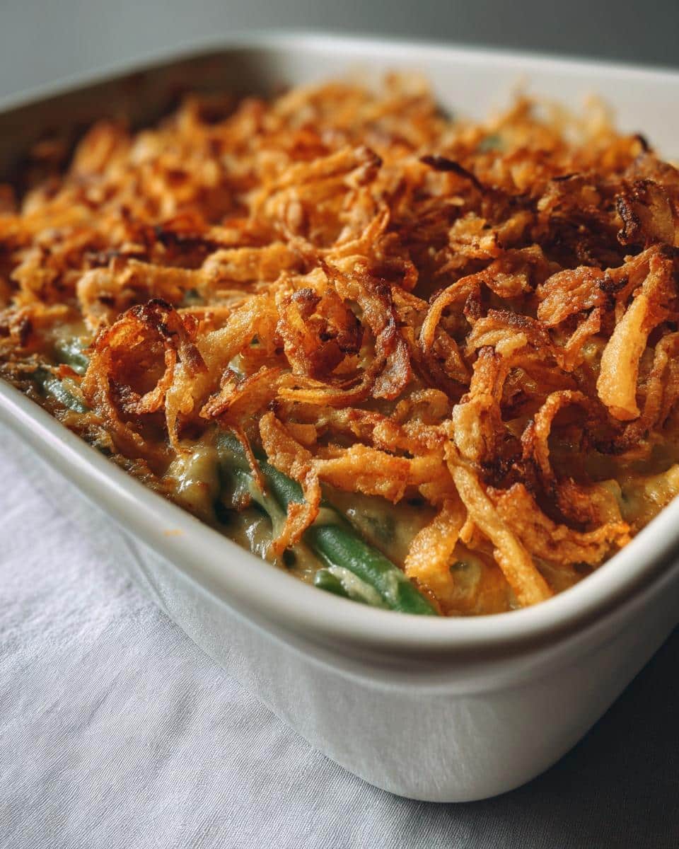 20-Minute Make-Ahead Thanksgiving Green Bean Casserole Bliss 8 Make-Ahead Thanksgiving Green Bean Casserole - detail 3