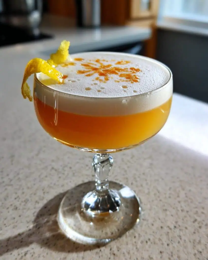 Velvety Maple Bourbon Sour: A 5-Minute Masterpiece That Steals Hearts 8 Maple Bourbon Sour with Fresh Lemon and Egg White