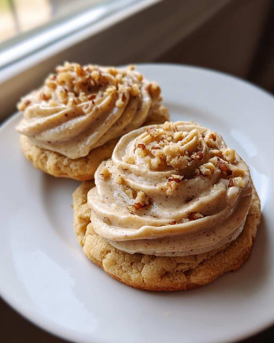 Irresistible Maple Walnut Cookies with Brown Butter Frosting 7 Maple Walnut Cookies with Brown Butter Frosting - detail 1