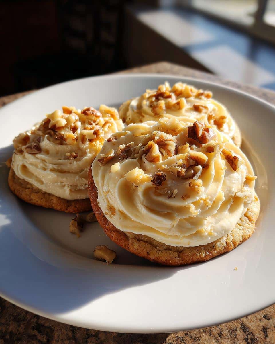 Irresistible Maple Walnut Cookies with Brown Butter Frosting 9 Maple Walnut Cookies with Brown Butter Frosting - detail 3