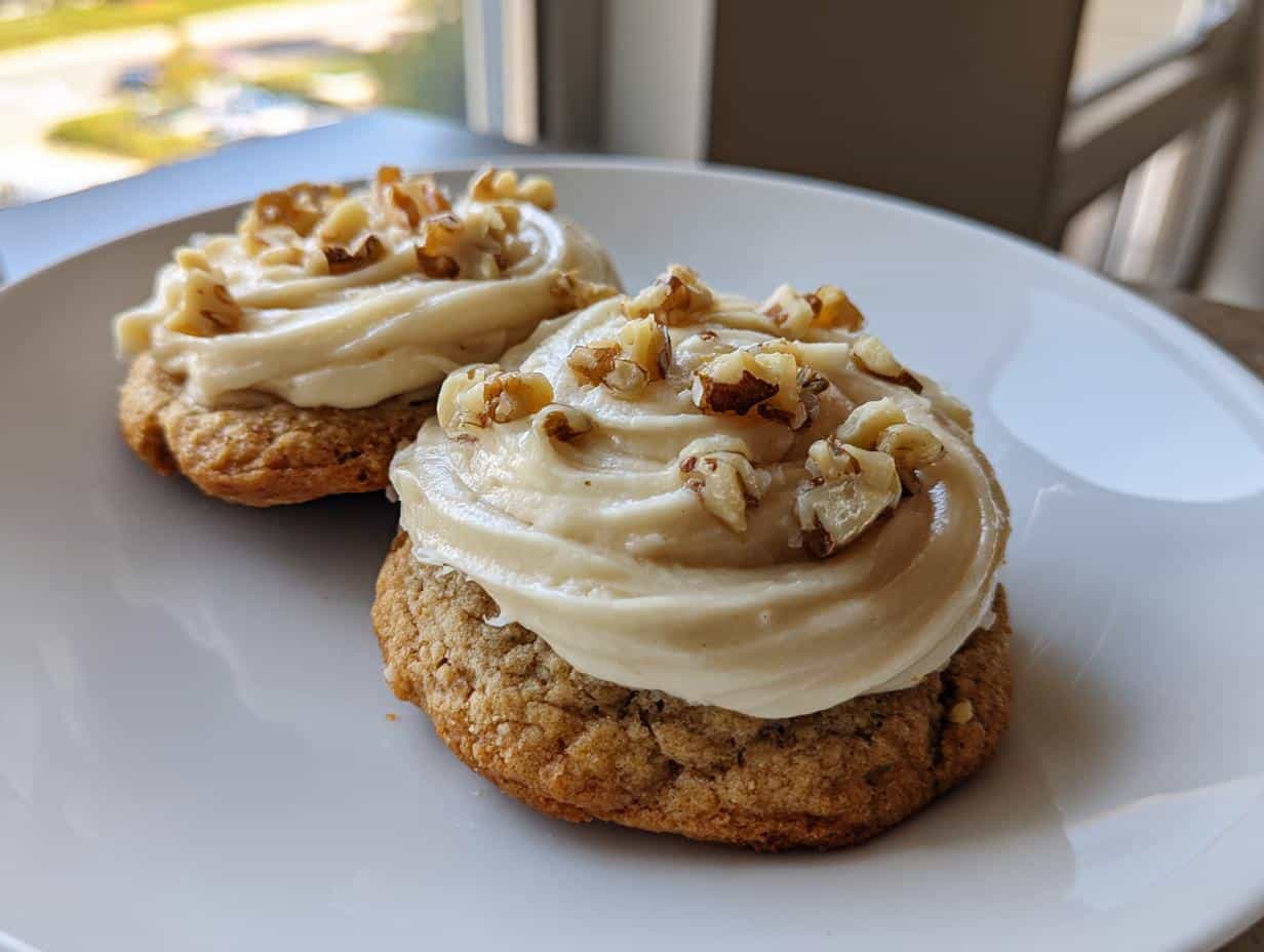 Irresistible Maple Walnut Cookies with Brown Butter Frosting