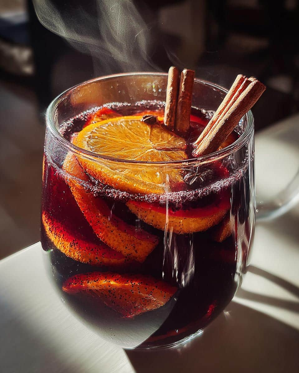 Hot Mulled Wine with 2 Cinnamon Sticks That Warms Souls 6 Mulled Wine with Orange and Cinnamon Sticks - detail 2