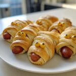 8-Ingredient Mummy Hot Dogs: Spooky, Simple, & Delightful 9 Mummy Hot Dogs.