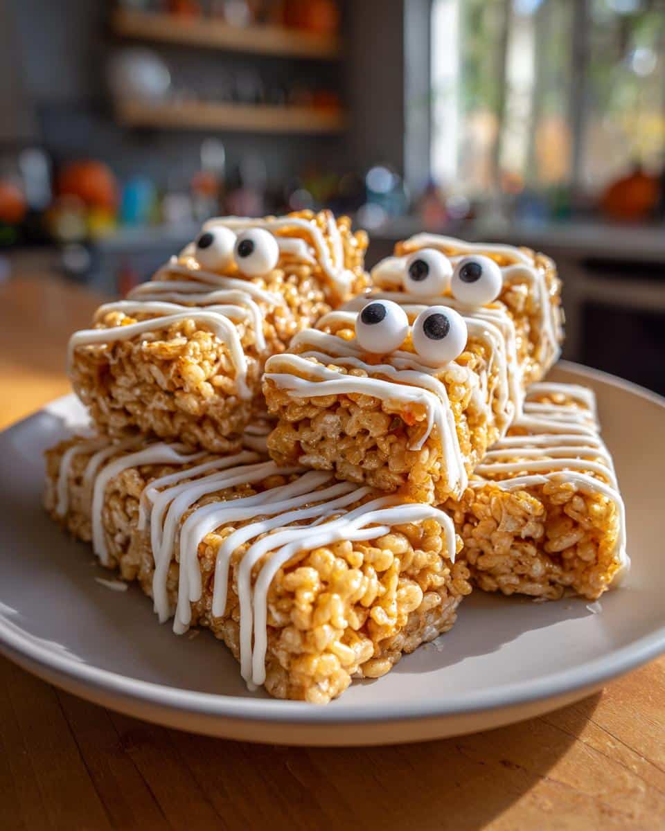 Spooky-Cute Mummy Rice Krispie Treats in 20 Minutes 8 Mummy Rice Krispie Treats - detail 2