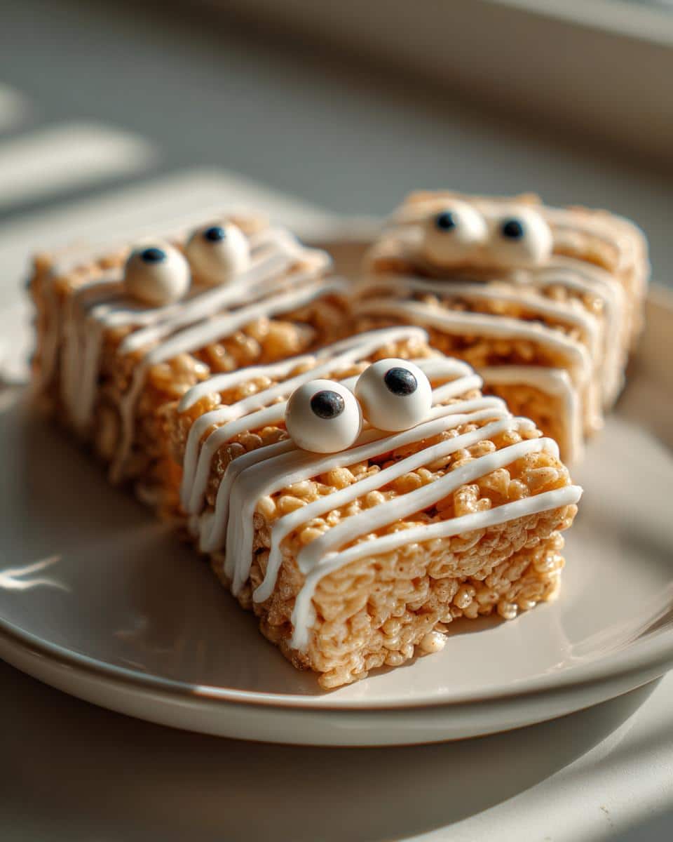 Spooky-Cute Mummy Rice Krispie Treats in 20 Minutes 9 Mummy Rice Krispie Treats - detail 4