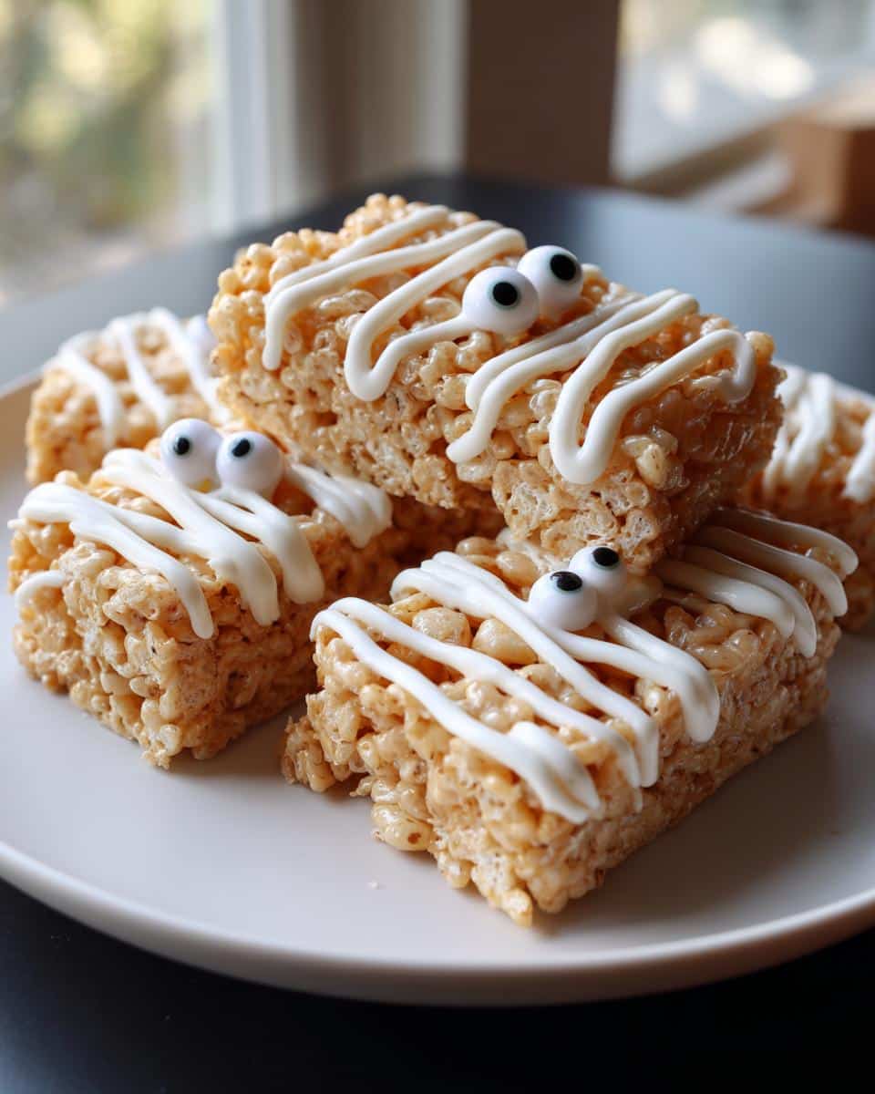 Spooky-Cute Mummy Rice Krispie Treats in 20 Minutes 10 Mummy Rice Krispie Treats - detail 3