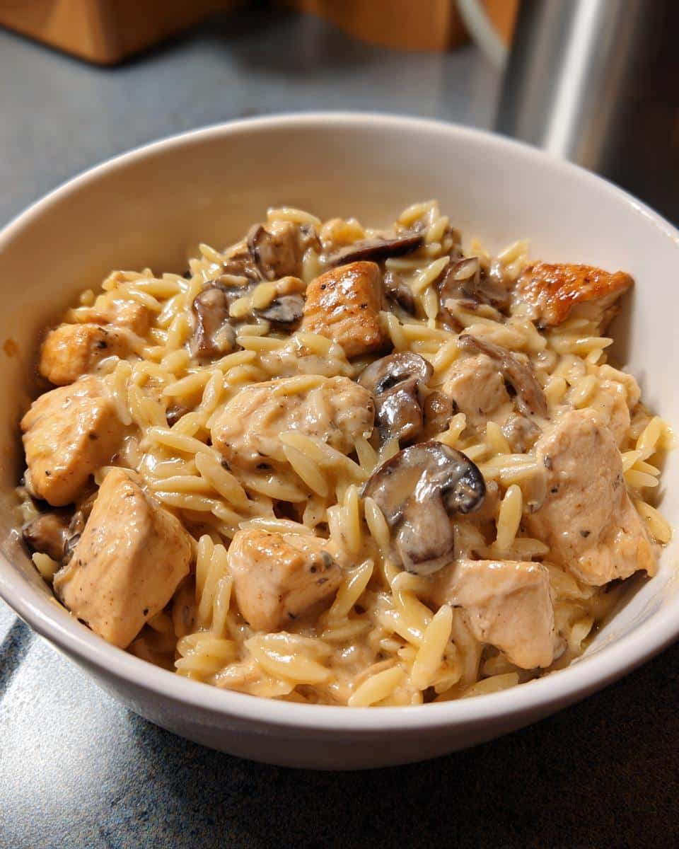 Creamy 30-Min One-Pot Creamy Chicken and Mushroom Orzo Will Wow You! 7 One-Pot Creamy Chicken and Mushroom Orzo - detail 3