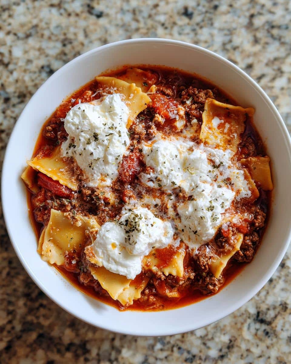 One-Pot Lasagna Soup. - detail 1