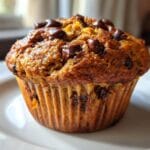 35-Minute Pumpkin Chocolate Chip Muffins - Irresistibly Moist 9 Pumpkin Chocolate Chip Muffins.