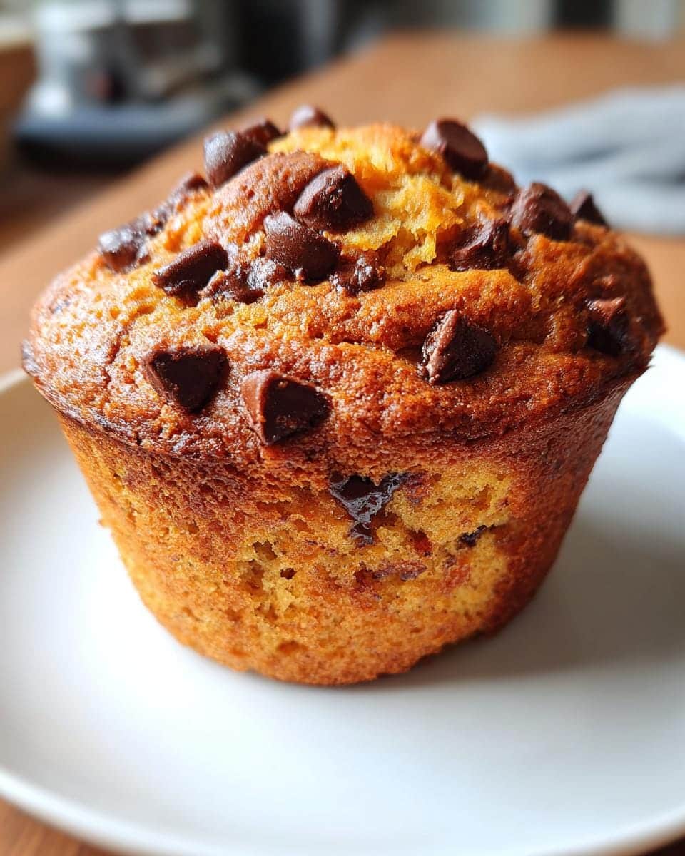 35-Minute Pumpkin Chocolate Chip Muffins - Irresistibly Moist 7 Pumpkin Chocolate Chip Muffins. - detail 2