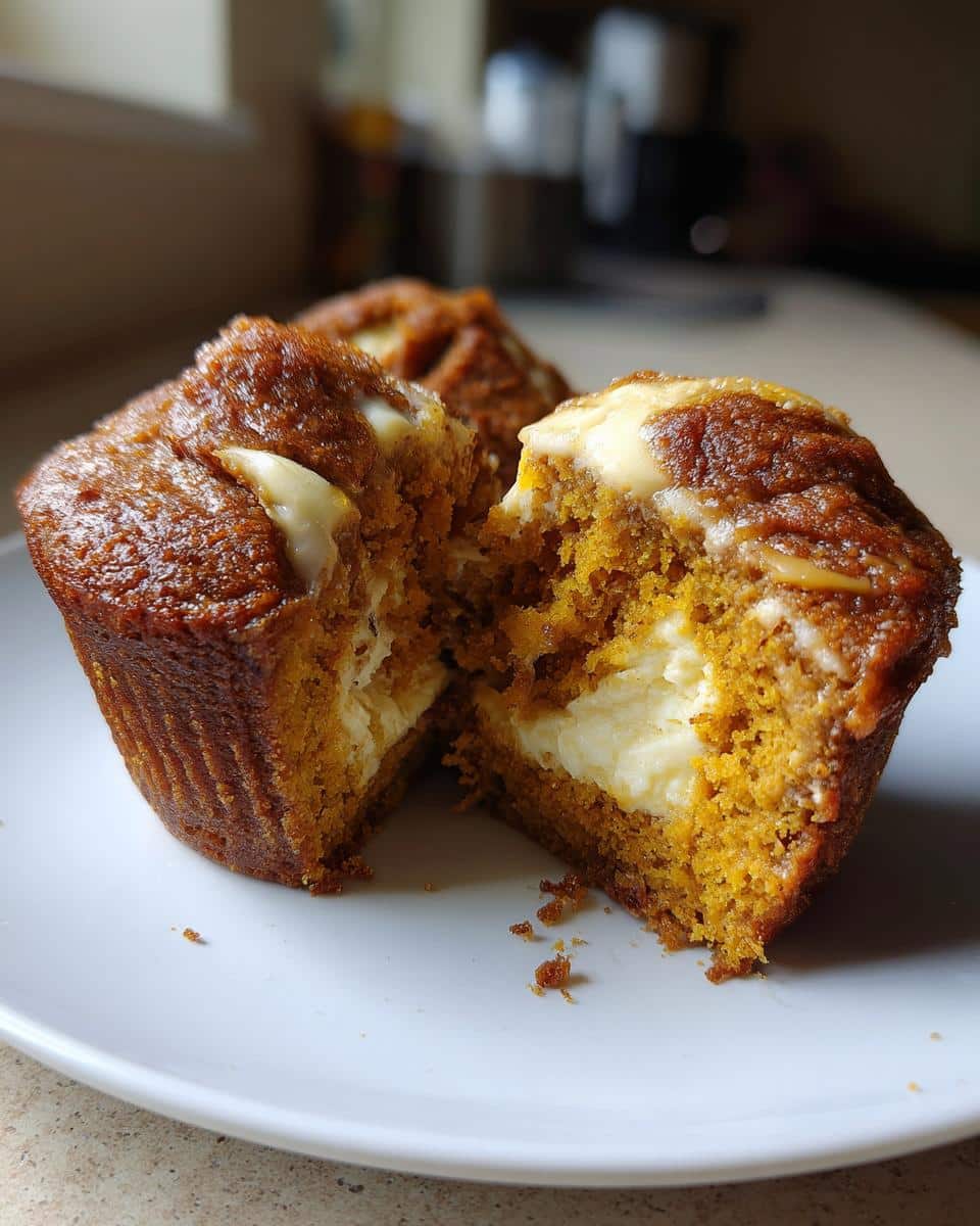 Pumpkin Cream Cheese Swirl Muffins - detail 1