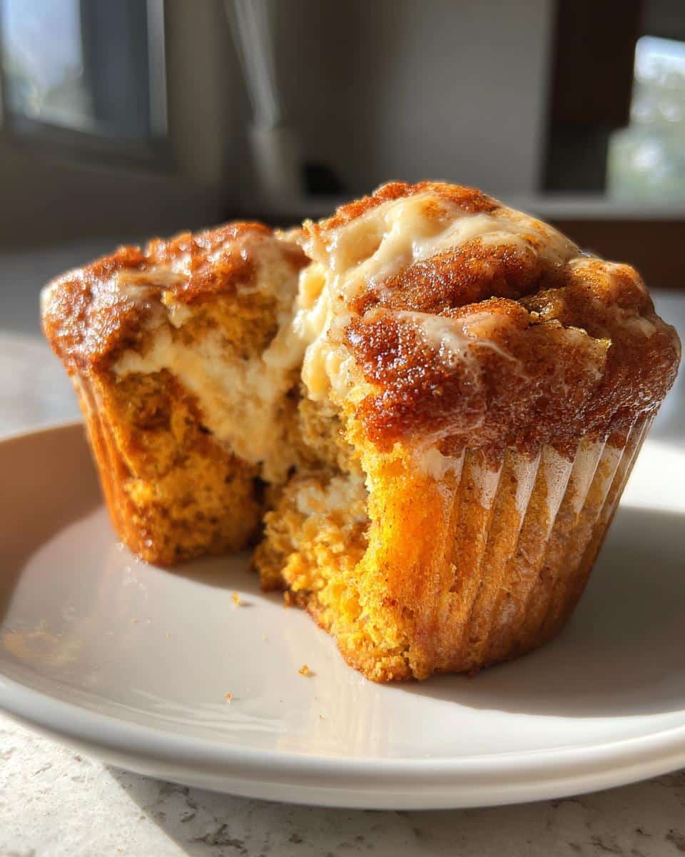 Pumpkin Cream Cheese Swirl Muffins - detail 2