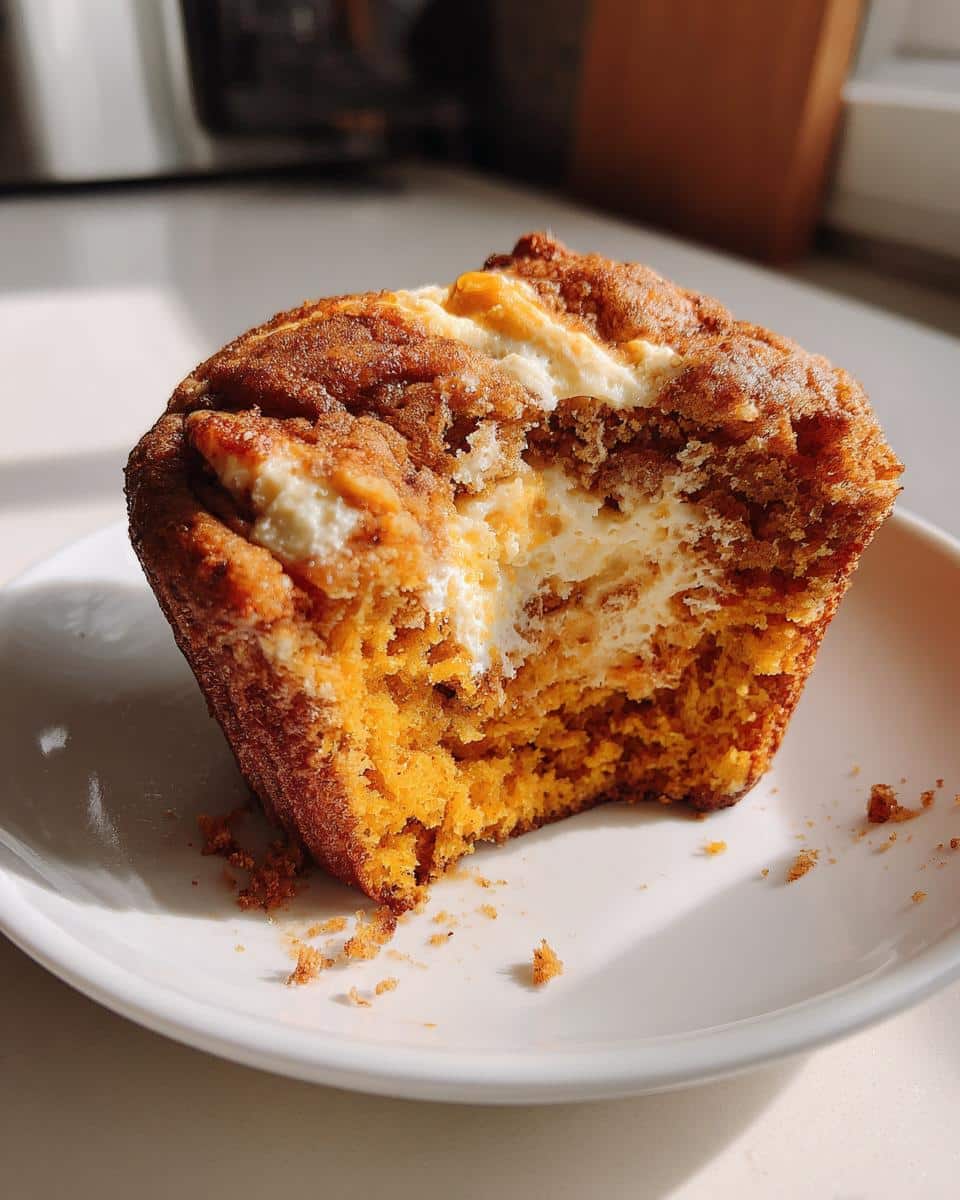 Pumpkin Cream Cheese Swirl Muffins - detail 3