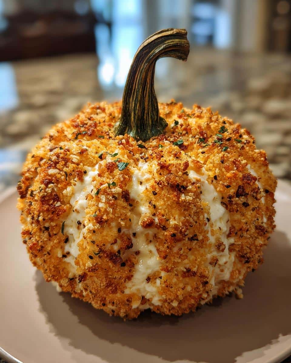 Scrumptious Pumpkin-Shaped Cheese Ball Recipe in Just 5 Steps 7 Pumpkin-Shaped Cheese Ball with Everything Seasoning - detail 2