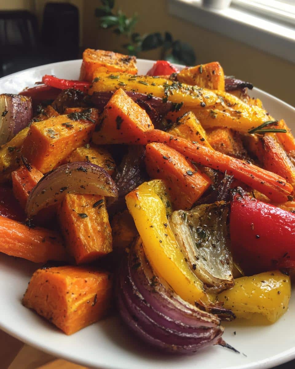 25-Minute Rainbow Roasted Fall Vegetables with Herbs—Easy Magic 9 Rainbow Roasted Fall Vegetables with Herbs - detail 3