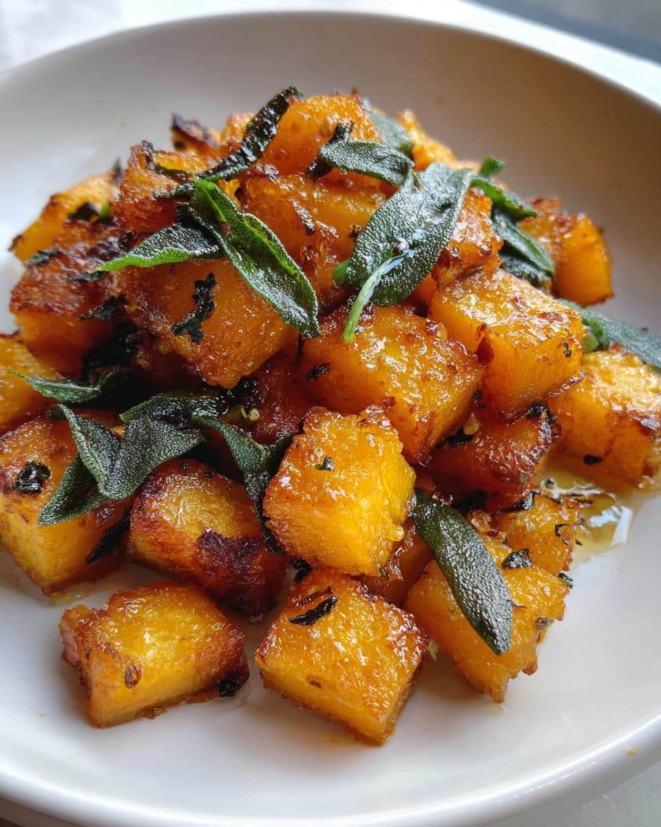 Roasted Butternut Squash with Brown Butter and Sage - A 25-Minute Fall Obsession 9 Roasted Butternut Squash with Brown Butter and Sage - detail 3