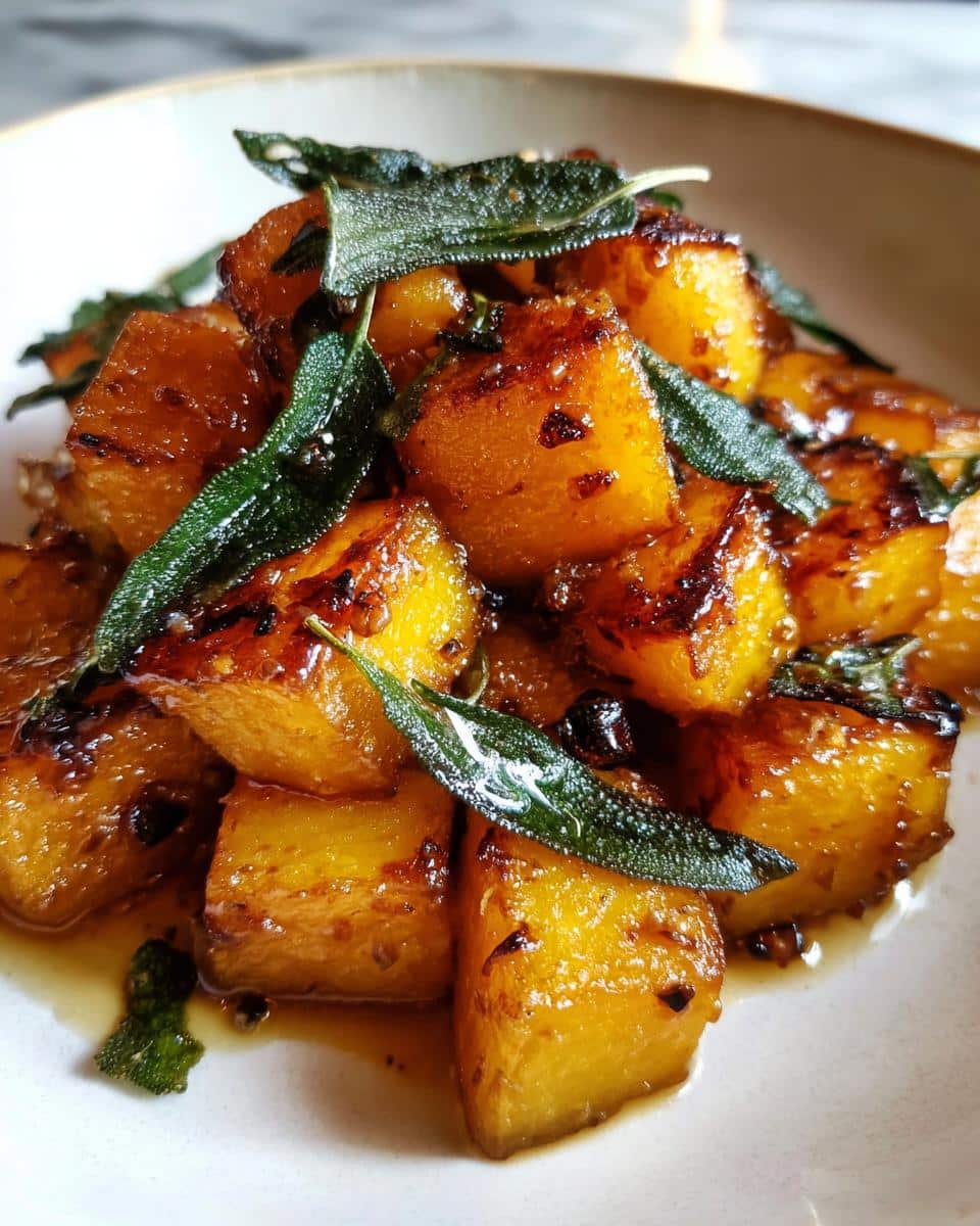 Roasted Butternut Squash with Brown Butter and Sage - A 25-Minute Fall Obsession 10 Roasted Butternut Squash with Brown Butter and Sage - detail 4