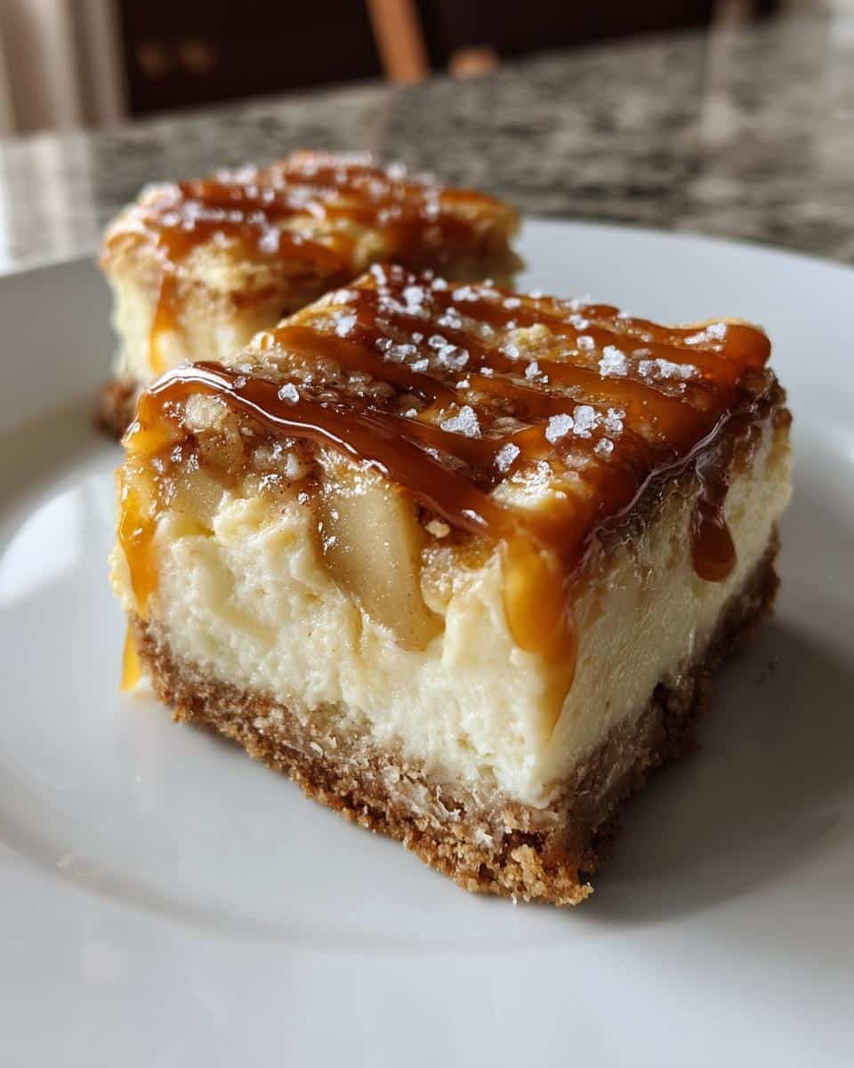 22 Irresistible Salted Caramel Apple Cheesecake Bars Recipe 9 Salted Caramel Apple Cheesecake Bars - detail 3
