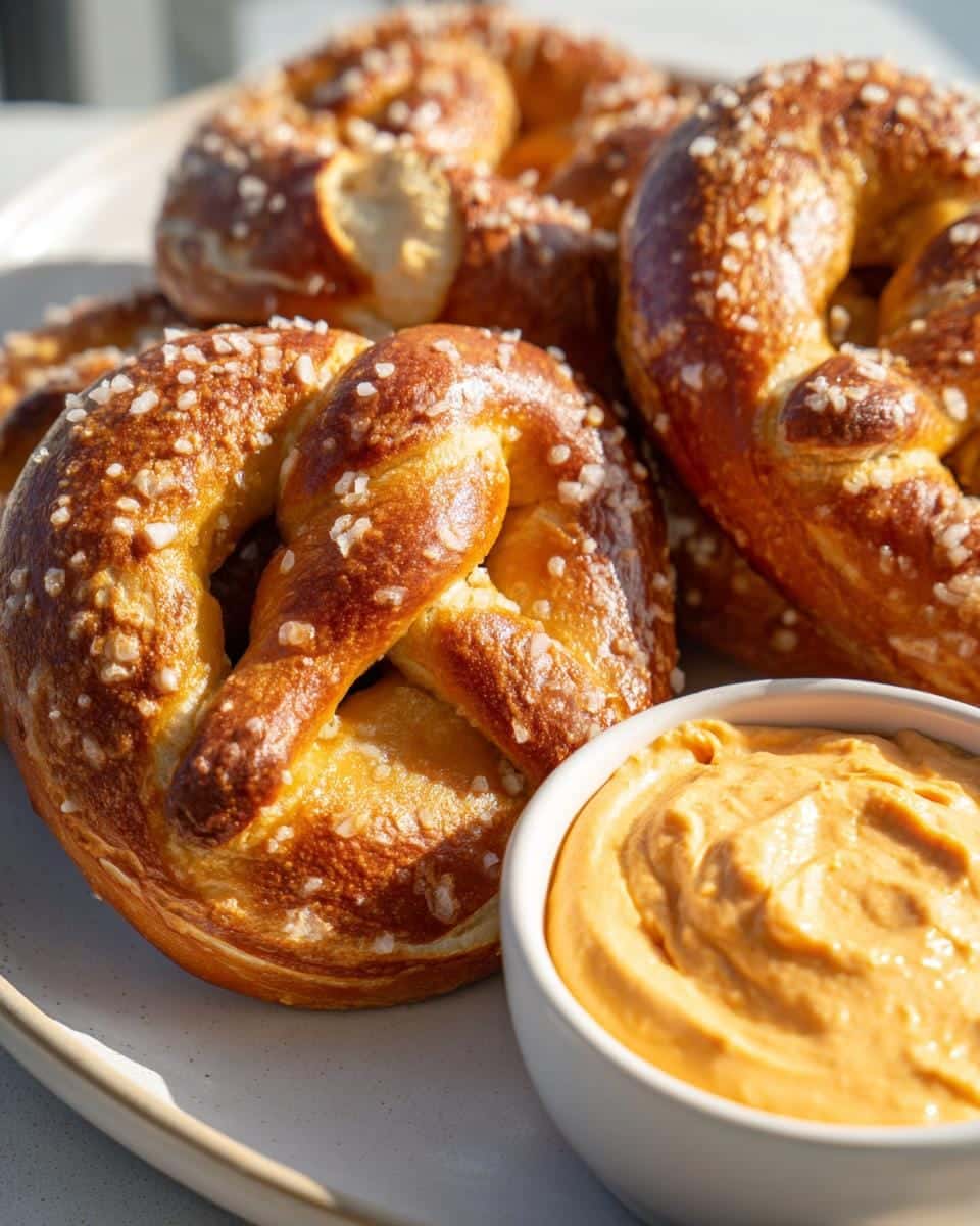 Soft Pumpkin Beer Pretzels: 8 Irresistible Bites with Smoky Dip 5 Soft Pumpkin Beer Pretzels with Chipotle Cheese Dip - detail 1