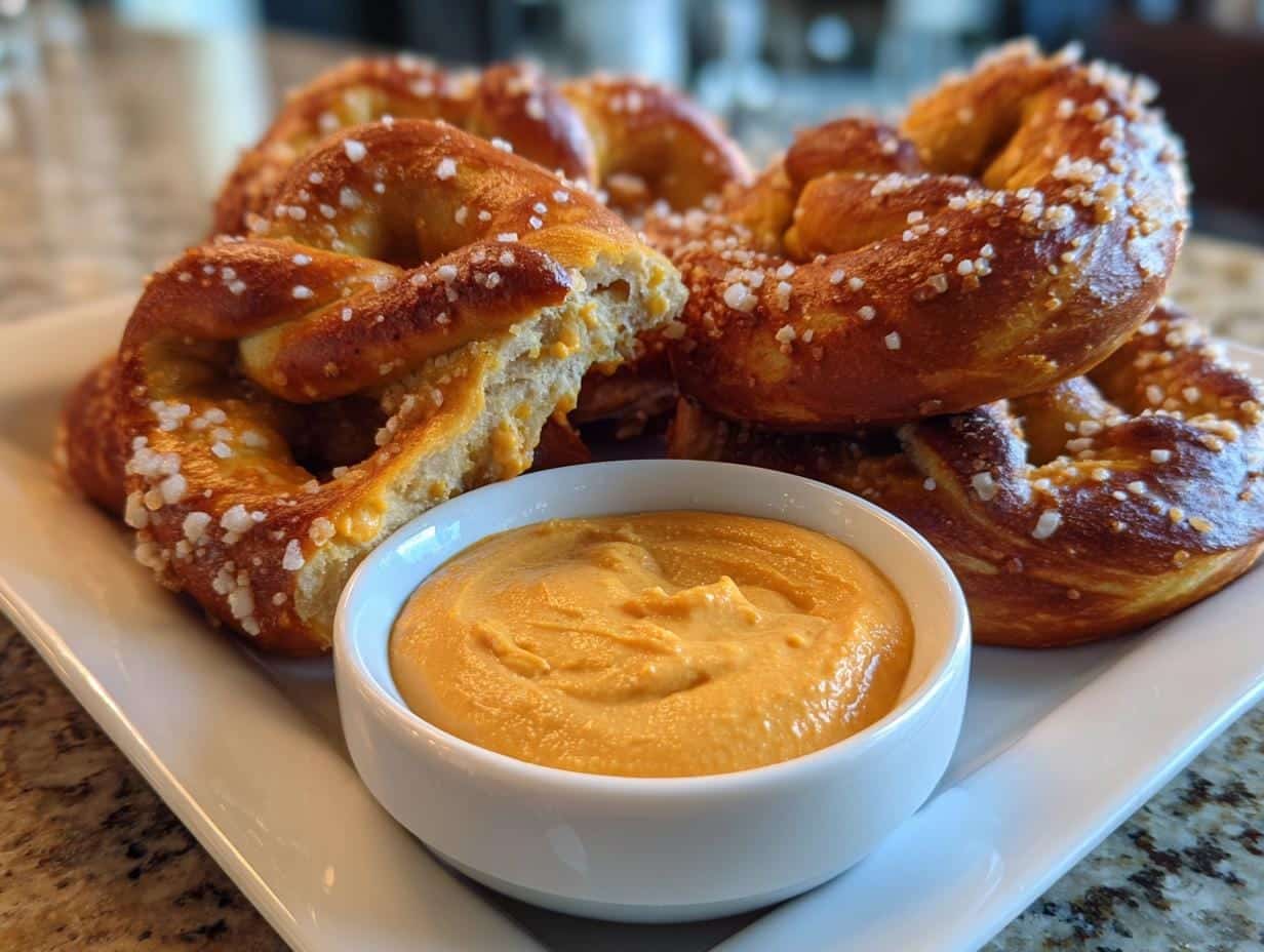Soft Pumpkin Beer Pretzels: 8 Irresistible Bites with Smoky Dip