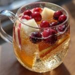 Sparkling Apple Cider Punch with Cranberries