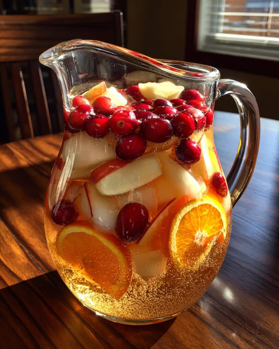 Sparkling Apple Cider Punch with Cranberries - detail 2